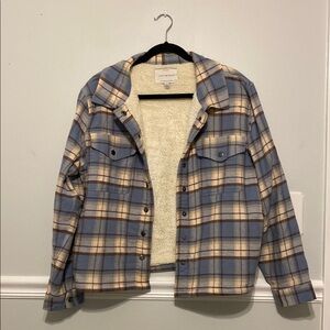 Lucky Brand Blue Plaid Jacket